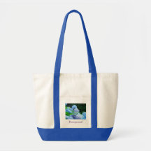 Honeymoon! Tote bag Blue Hydrangea Flowers