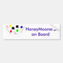 HoneyMoonerson Board Bumper Stickers