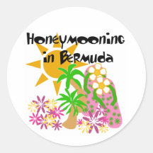 Honeymooning in Bermuda Stickers