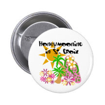 Honeymooning in St. Croix Pinback Buttons