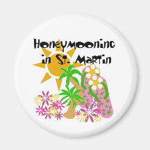 Honeymooning in St. Martin Magnets