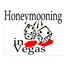Honeymooning In Vegas Post Card