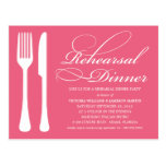 HONEYSUCKLE FLATWARE | REHEARSAL DINNER INVITE POST CARD