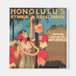 Honolulu, Hawaii 6th Annual Floral Parade 1911 Fridge Magnet