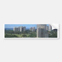 Honolulu, Hawaii City Shot Bumper Sticker