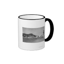 Honolulu, Hawaii - Surfers off Waikiki Beach Coffee Mug