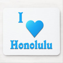 Honolulu -- Sky Blue Mousepad