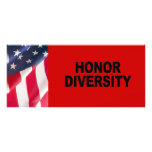 Honour Diversity Rack Card Design