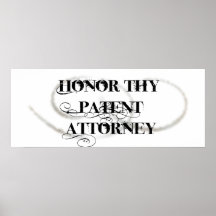 Honour Thy Patent Attorney Poster