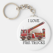 Hook and Ladder Fire Truck Keychain ILFT