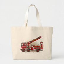 Hook and Ladder Fire Truck Tote Bag