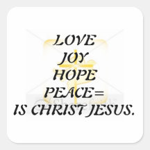 HOPE AND PEACE STICKER