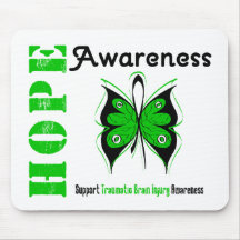 Hope Awareness Traumatic Brain Injury Mouse Mats
