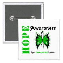 Hope Awareness Traumatic Brain Injury Pins