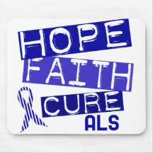 HOPE FAITH CURE ALS MOUSE PADS