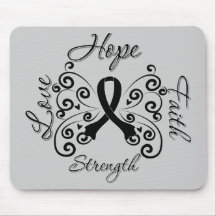 Hope Faith Love Strength Melanoma Mouse Pad