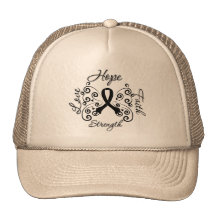 Hope Faith Love Strength Melanoma Trucker Hat