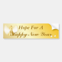 Hope For A Happy New Year Bumper Sticker  - Cust.