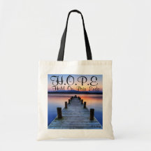 HOPE Hold On Pain Ends Tote Bag