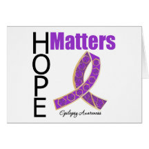 Hope Matters Epilepsy Awareness (Jewelled Ribbon) Cards