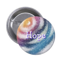"Hope" Nacreous clouds Button