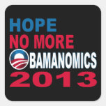 Hope No More Obamanomics 2013 Stickers