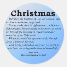 Hope of Eternal Life Christmas Titus 3-4 Stickers