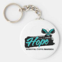 Hope Tattoo Butterfly Interstitial Cystitis Key Chains