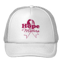 Hope Throat Cancer Trucker Hats