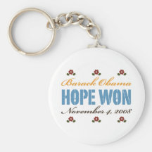 Hope Won Obama Key Chain