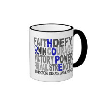 Hope Word Collage Huntington's Disease Mug