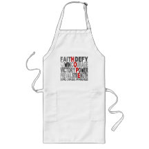 Hope Word Collage Lung Cancer Aprons