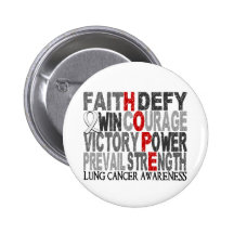 Hope Word Collage Lung Cancer Button