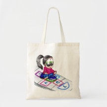 hopscotch tote bag