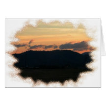 Horizon Sunset Greeting Card