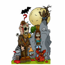 Horror Mural Photo Sculpture