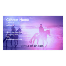 Horse Beach Walk Business Card