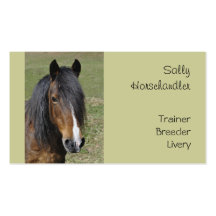Horse business card template