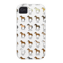 Horse Colours Vibe iPhone 4 Cover