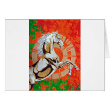 Horse Dimension Greeting Cards