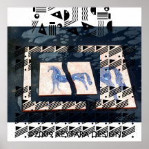 HORSE ICONS POSTERS