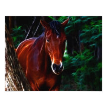 Horse in the forest custom invitation