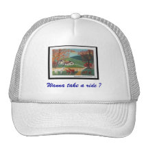Horse Landscape Mesh Hat