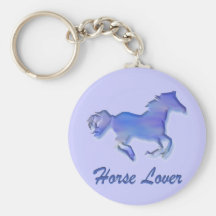 Horse Lover Blue Keychains