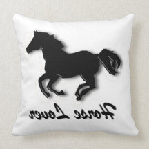 Horse Lover in Purple Pillows