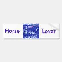 Horse Lover Pop Art Bumper Sticker
