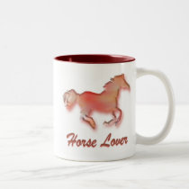 Horse Lover red Mug mugs