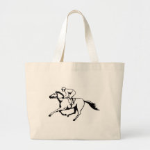 horse racing equestrian sport canvas bag
