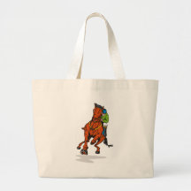 horse racing equestrian sport canvas bag