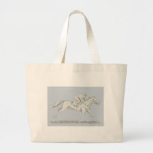 horse racing equestrian sport tote bag